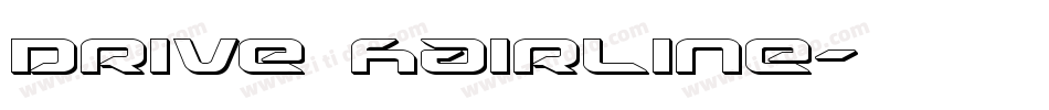 Drive Hairline字体转换